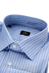 Alessandro Gherardi Luxury Azzurro Stripe Shirt